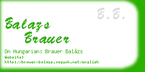 balazs brauer business card